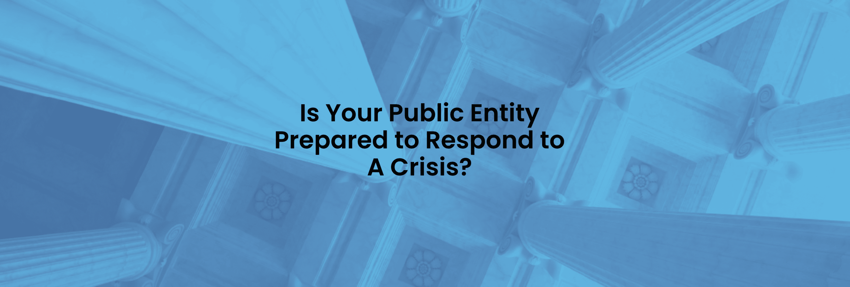 Public entity crisis response graphic