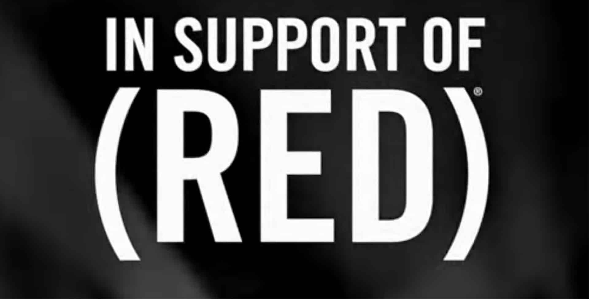 In support of red